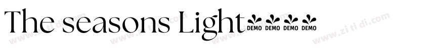 The seasons Light字体转换